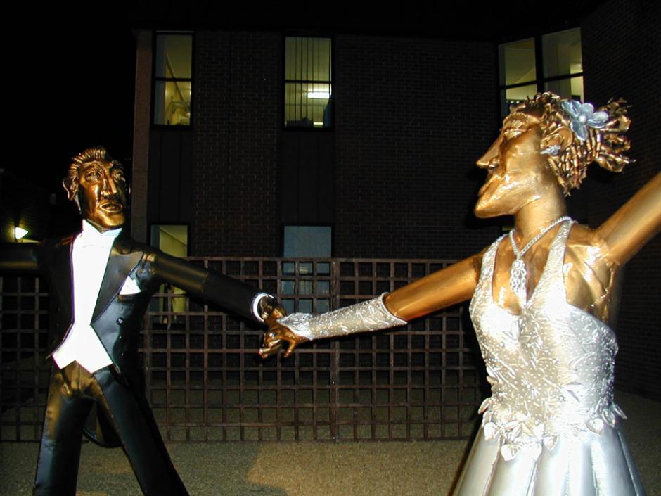 Couple at night